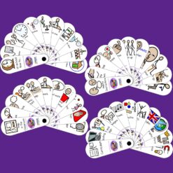 School Fans 4 Pack Mixed Set