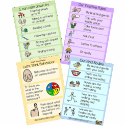 Let's Think Behaviour and Emotions Posters Set of 4